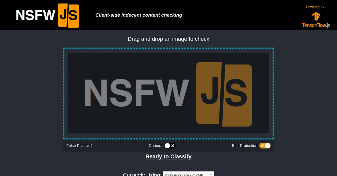 NSFW JS - Detección de imágenes NSFW por Yeswelab.com