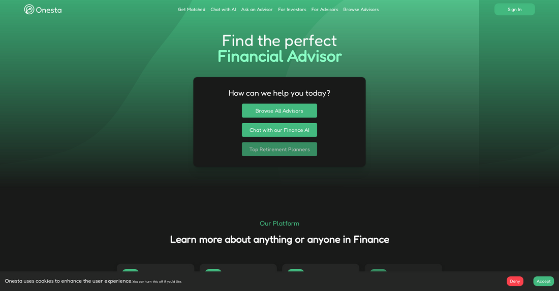 Onesta - Asesoría financiera por Yeswelab.com