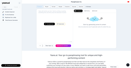 Paraphraser AI - Parafraseando por Yeswelab.com