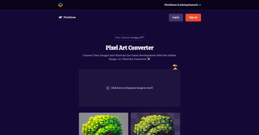 Pixelicious - Generación de imágenes de píxeles por Yeswelab.com