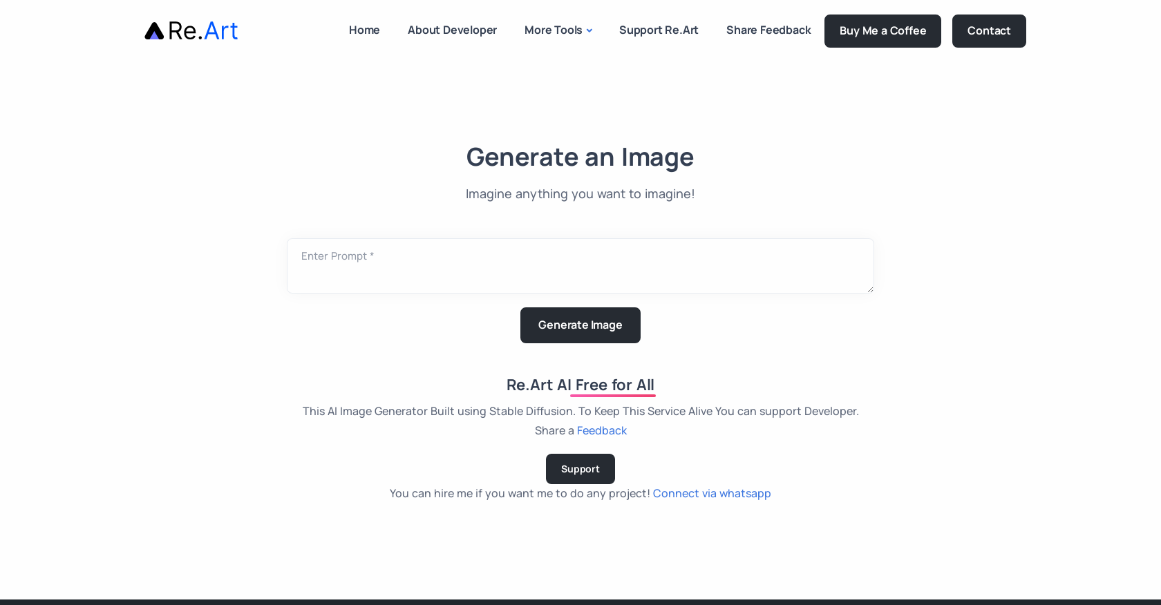 Generador de imágenes AI de Re.Art AI Image Creator Yeswelab