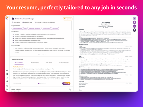 Reztune - Currículum Vitae (CV) por Yeswelab.com