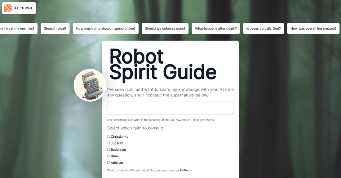 Robot Spirit Guide - Preguntas y respuestas espirituales por Yeswelab.com