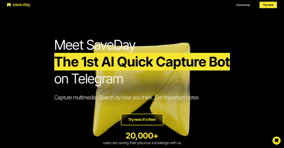 SaveDay El bot de Telegram con inteligencia artificial para organizar Yeswelab