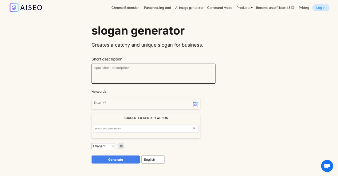Slogan Generator - Ideas de inicio por Yeswelab.com
