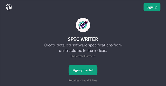 SPEC WRITER GPT - Asistente de escritura de requerimientos de Software por Yeswelab.com