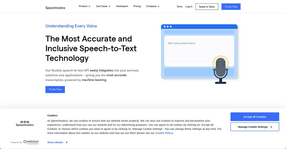 Speechmatics - Texto a voz por Yeswelab.com