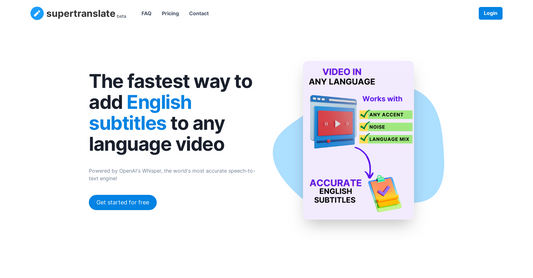 Supertranslate - Subtítulos de vídeo por Yeswelab.com