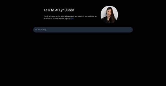 Talk to AI Human - Conversación por Yeswelab.com