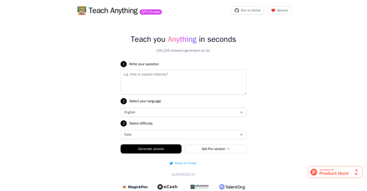 Teach Anything - Preguntas y respuestas por Yeswelab.com