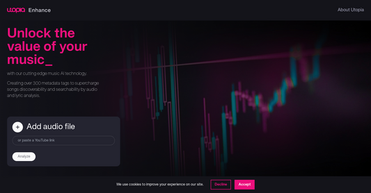 Utopia music - Generación de metadatos de música por Yeswelab.com