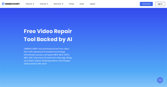 Video Repair by Onerecovery - Recuperación de vídeos por Yeswelab.com