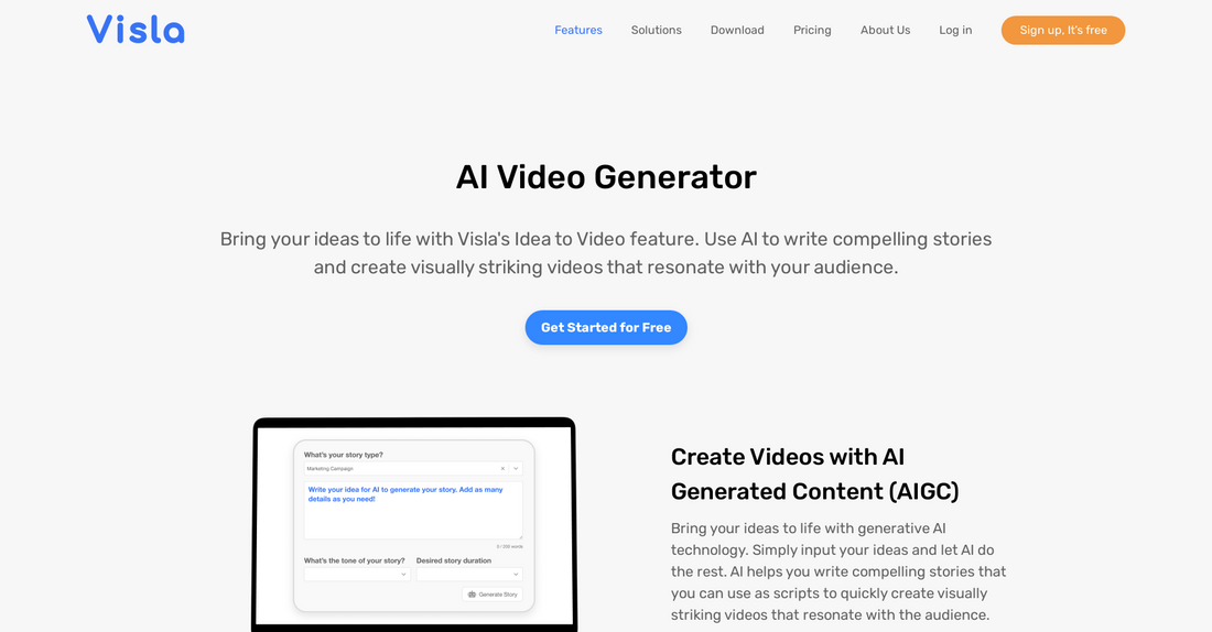 Visla - Generación de vídeo por Yeswelab.com