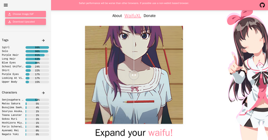 Waifu XL - Ampliación de imagen por Yeswelab.com