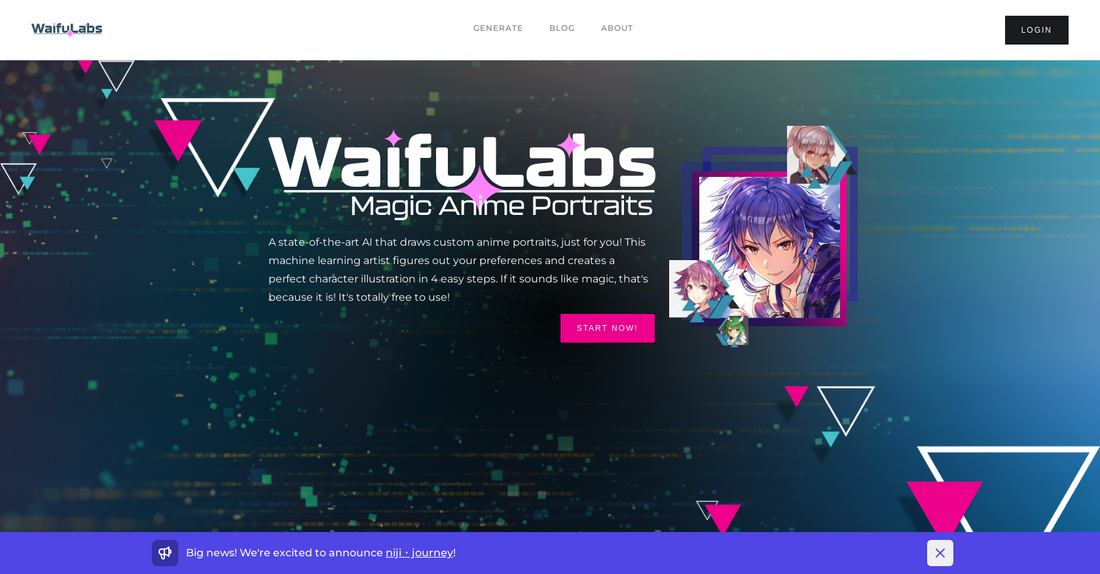 Waifulabs - Generación de imágenes de estilo anime por Yeswelab.com