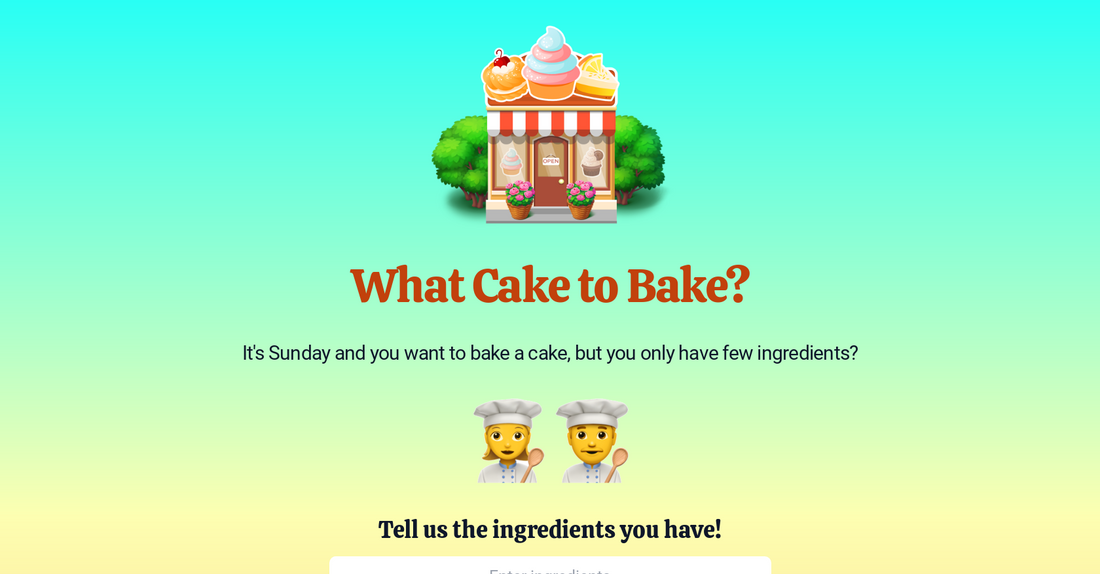 What Cake to Bake? - Recetas por Yeswelab.com