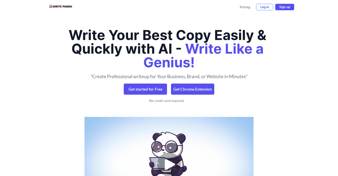 Write Panda - Escribiendo por Yeswelab.com